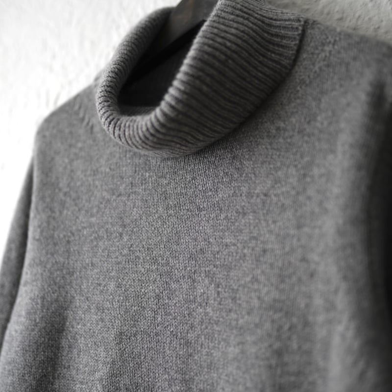 20AW MARTIN カシミヤウールタートルネックニットセーター グレー 