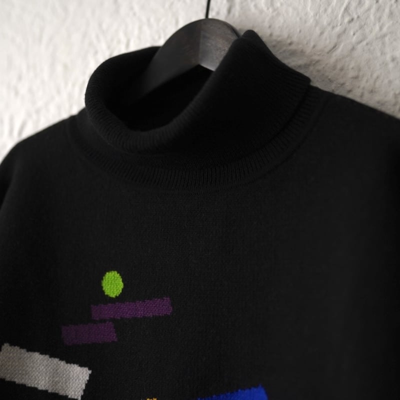 18AW GEOMETRY TURTLENECK タートルネックニットセーター / GOSHA