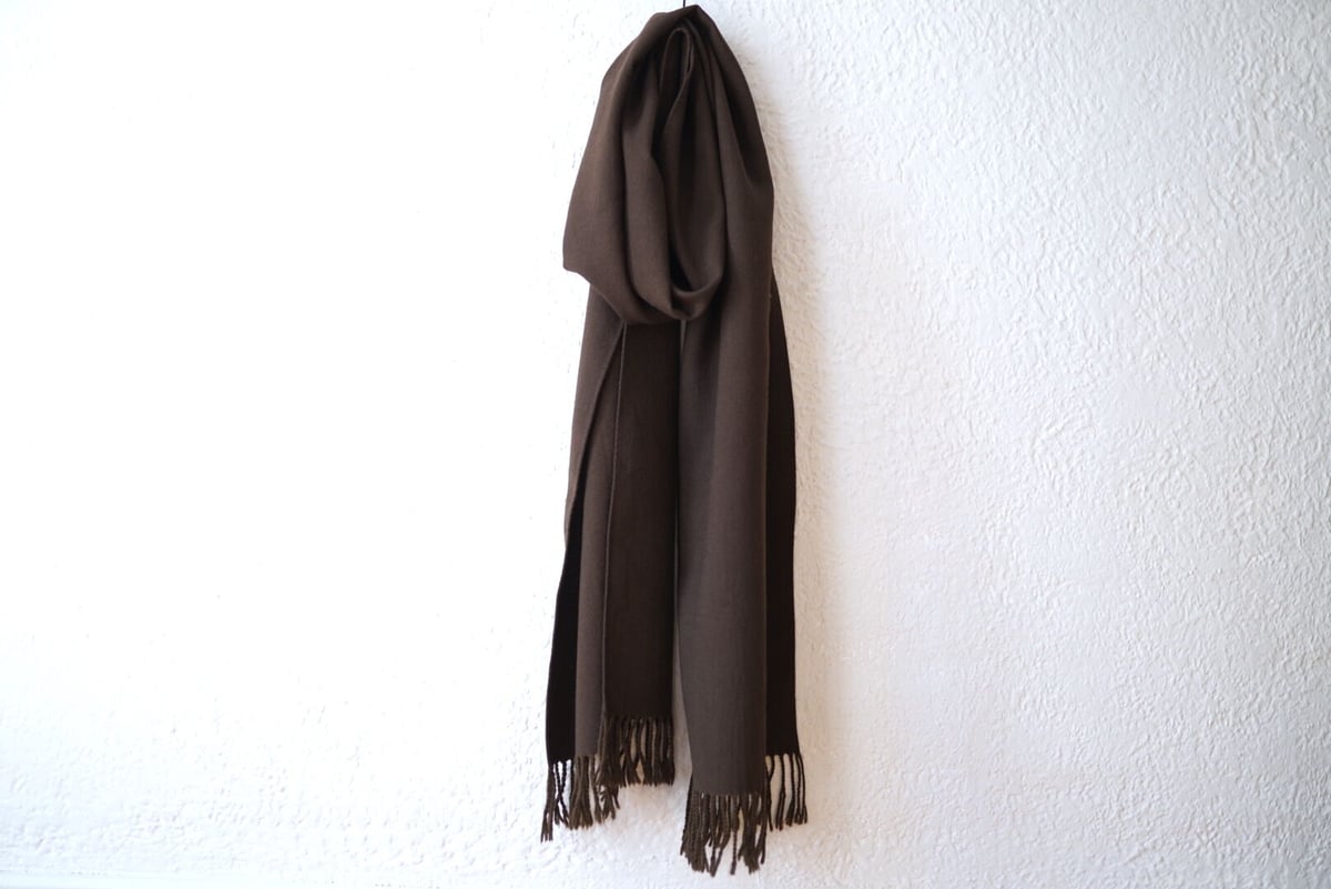 yohji yamamoto pour homme ロゴ抜染 大判ストール