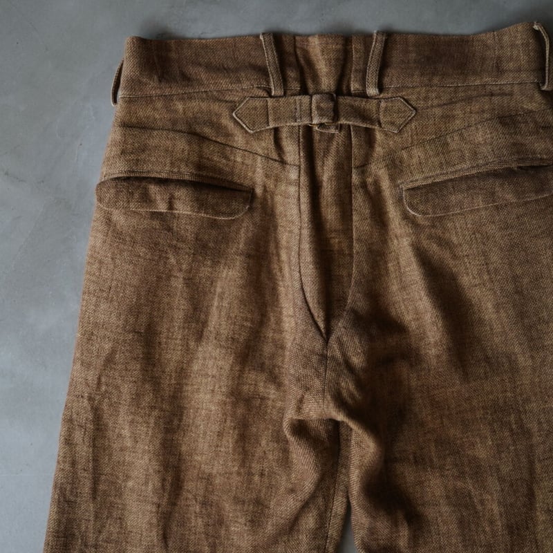 17SS Work Pants コットンリネンワークパンツ / Araki Yuu(アラキユウ