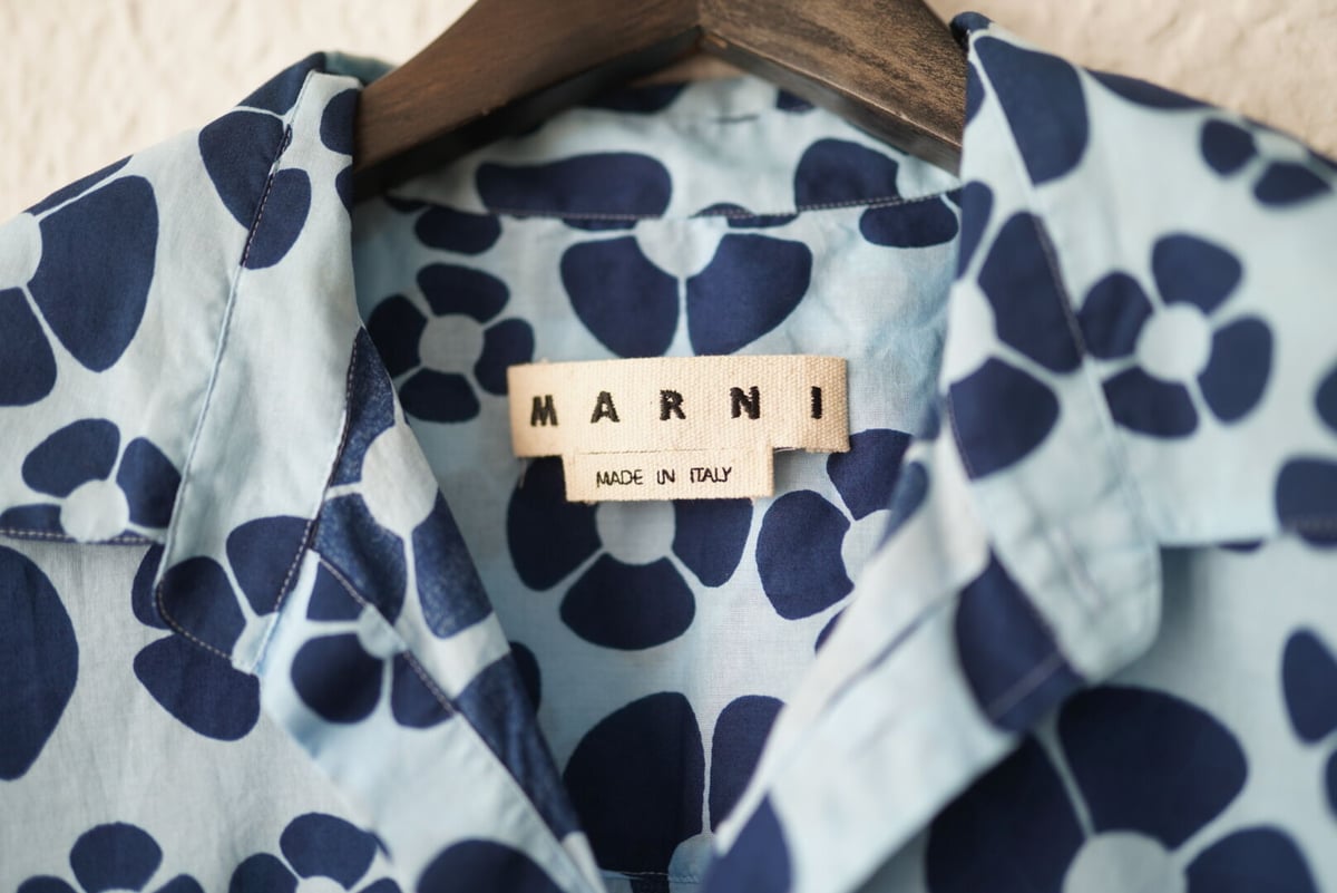 MARNI マルニ 開襟シャツ 柄 16-1-6 388 MARNI マルニ 開襟シャツ 柄 16-1-6 388