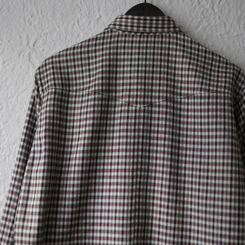 21AW 柿乃葉別注 Ex Broken Western Shirt ウールシルク 21AW 柿乃葉別注 Ex Broken Western Shirt ウールシルク