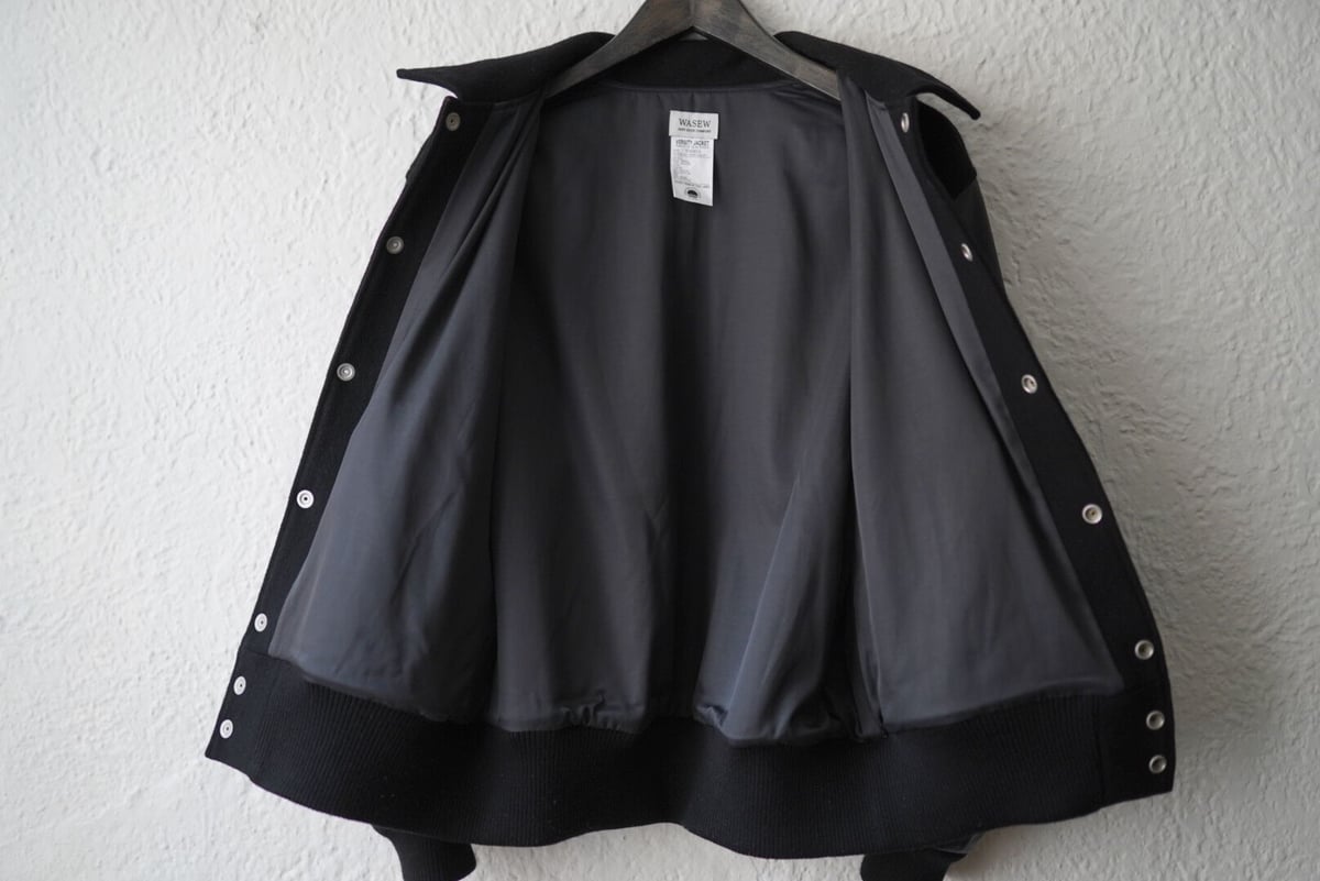 WASEW ワソウ XL VERSITY JACKET スタジャン レザー切替 WASEW VERSITY JACKET – GOODNICHE