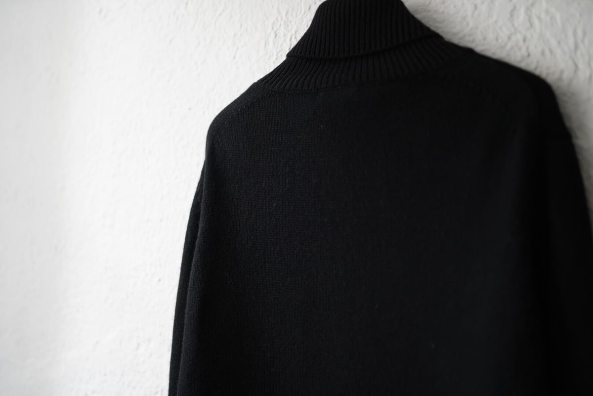21AW MARTIN カシミヤウールハイネックニットセーター ブラック 21AW MARTIN カシミヤウールハイネックニットセーター ブラック