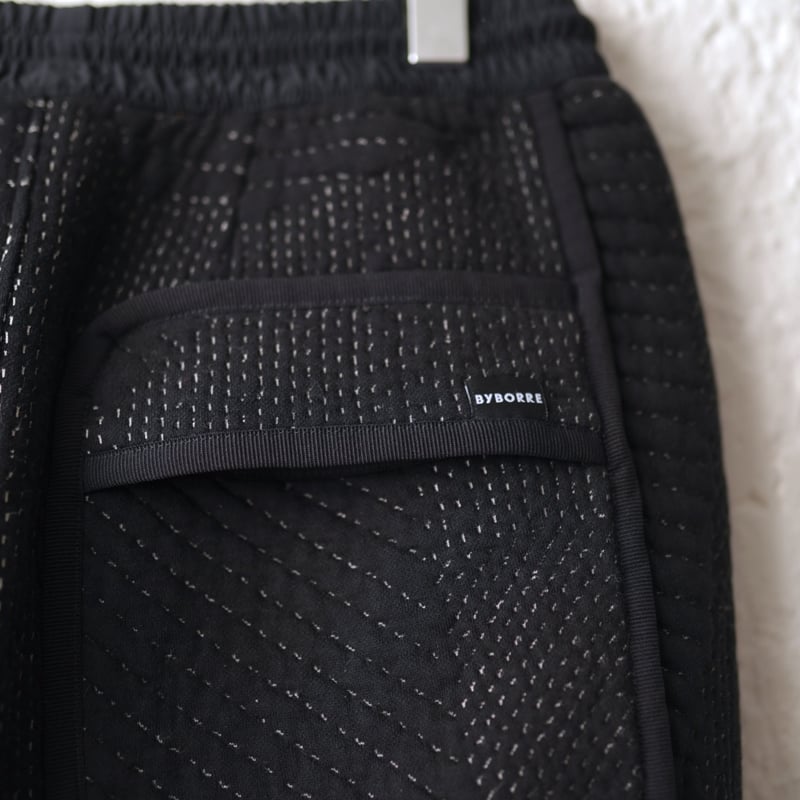 18AW 3d Knit 刺し子イージーパンツ / BYBORRE(バイボレ) | D'art 18AW 3d Knit 刺し子イージーパンツ / BYBORRE(バイボレ) | D'art