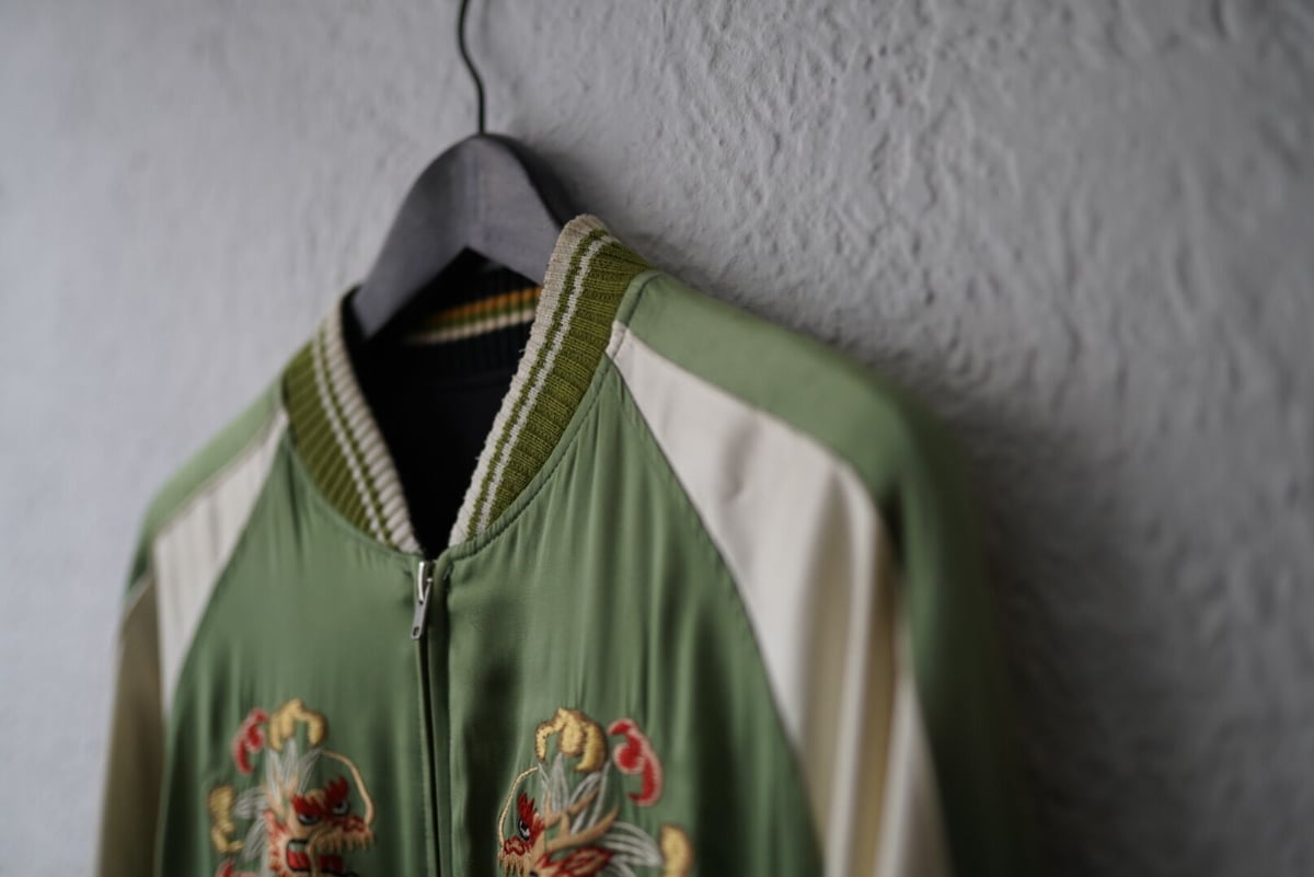 THE FLAT HEADリバーシブルスカジャン 虎　ツインドラゴン　XXL THE FLAT HEADリバーシブルスカジャン 虎 ツインドラゴン XXL