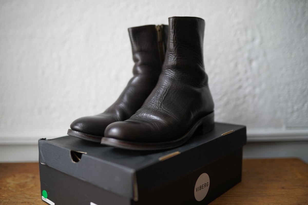 20SS Herald Boots ホースレザーサイドジップレザーブーツ 20SS Herald Boots ホースレザーサイドジップレザーブーツ