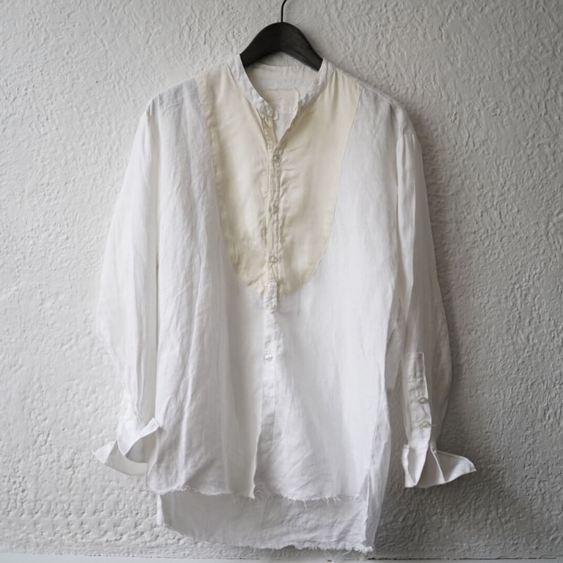 The Studio Shirt シルクビブヨークリネンシャツ / Greg Lauren(グ