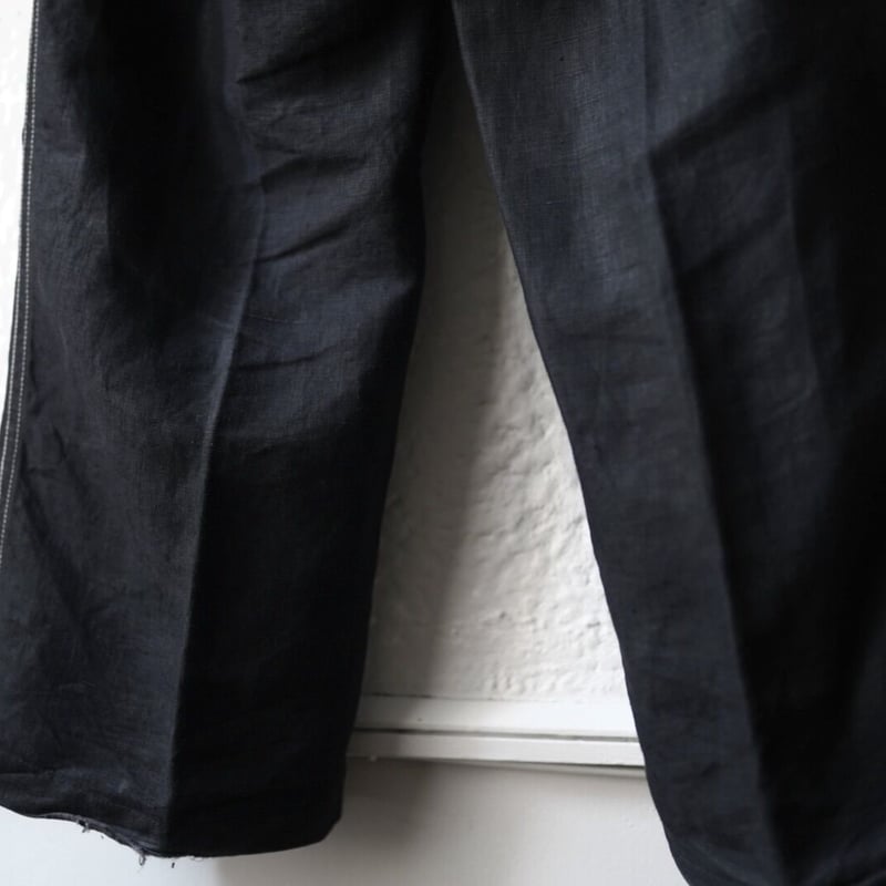 1950's Black Linen Maguignon Pants ブラックリネンマキニョン...