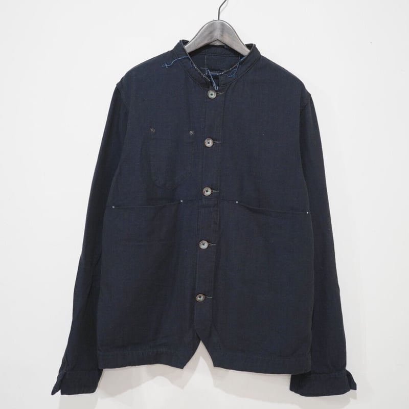 インディゴヘリンボーンシャツジャケット / MATiAS(マティアス) | D  