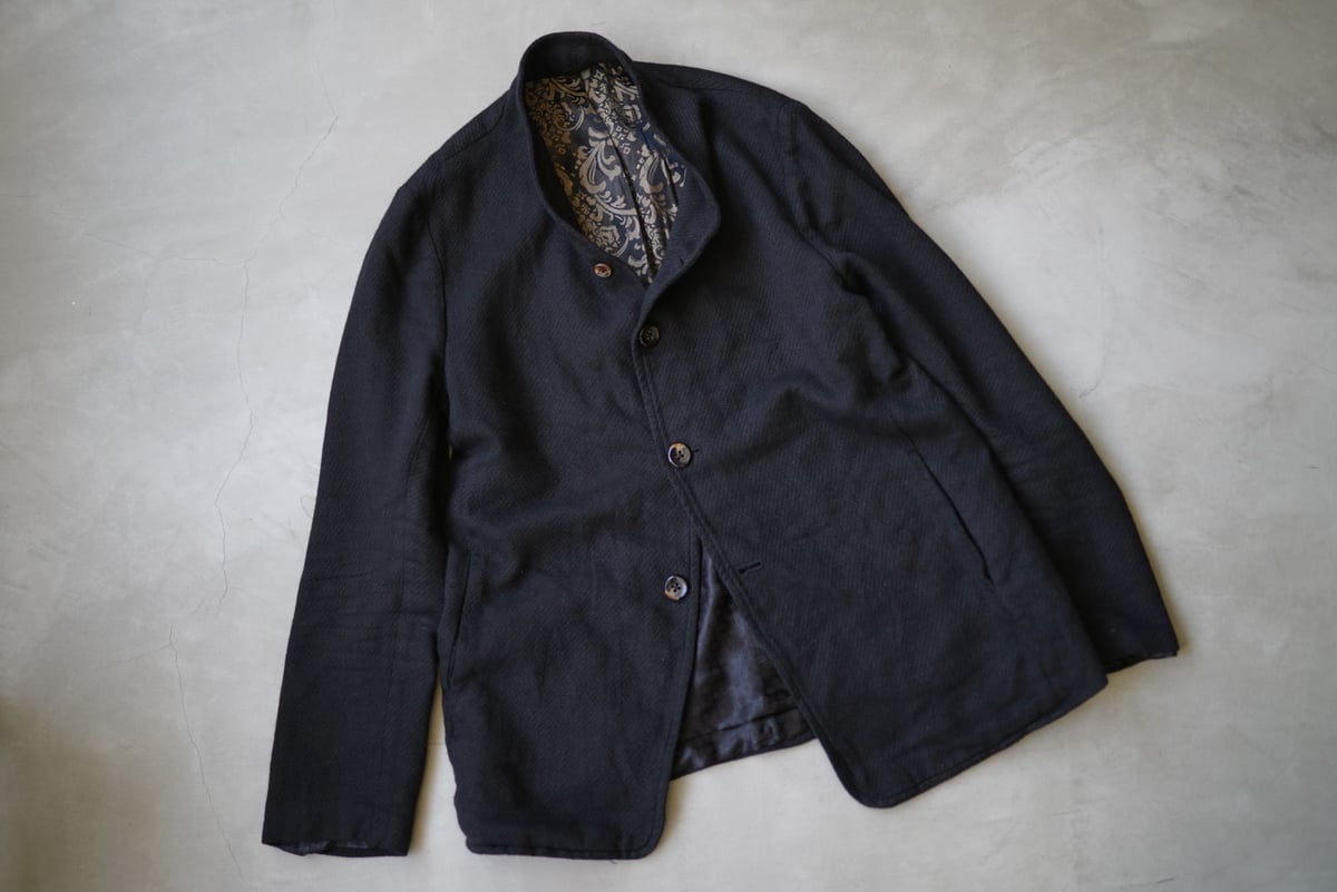 19AW カシミヤウールリネンファーマーズジャケット / Geoffrey.B 19AW カシミヤウールリネンファーマーズジャケット / Geoffrey.B