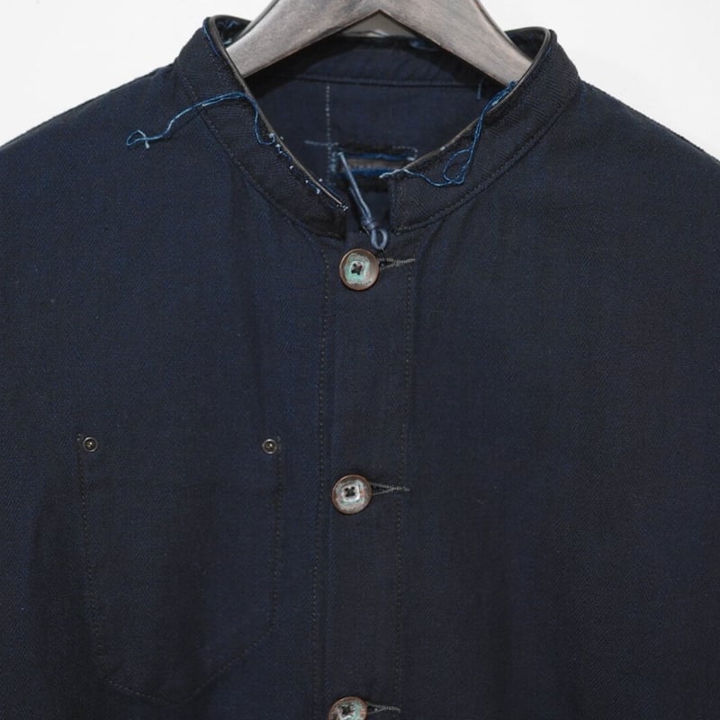 インディゴヘリンボーンシャツジャケット / MATiAS(マティアス) | D  