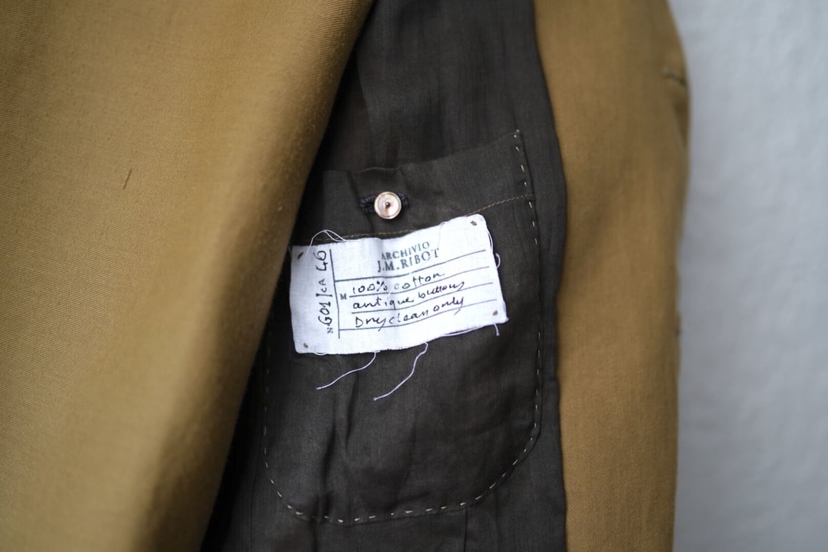 18SS コットンブレザージャケット / ARCHIVIO J.M.Ribot 18SS コットンブレザージャケット / ARCHIVIO J.M.Ribot