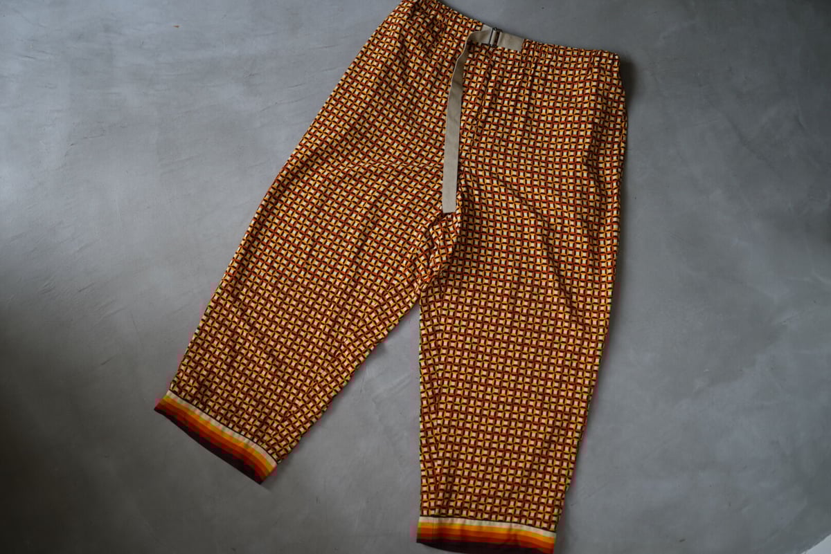 19SS パントンパターンレーヨンイージーパンツ / DRIES VAN 19SS パントンパターンレーヨンイージーパンツ / DRIES VAN