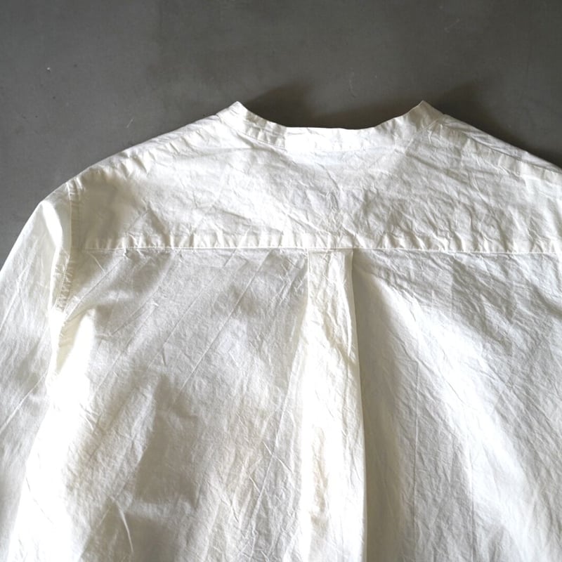 14SS ペーパーライクコットンバンドカラーシャツ / CASEY CASEY 14SS ペーパーライクコットンバンドカラーシャツ / CASEY CASEY