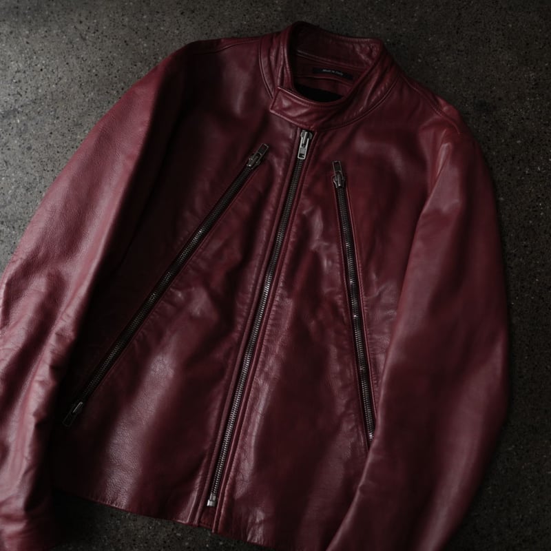 12SS レンガカラーハの字ライダースジャケット / Maison Martin 12SS レンガカラーハの字ライダースジャケット / Maison Martin