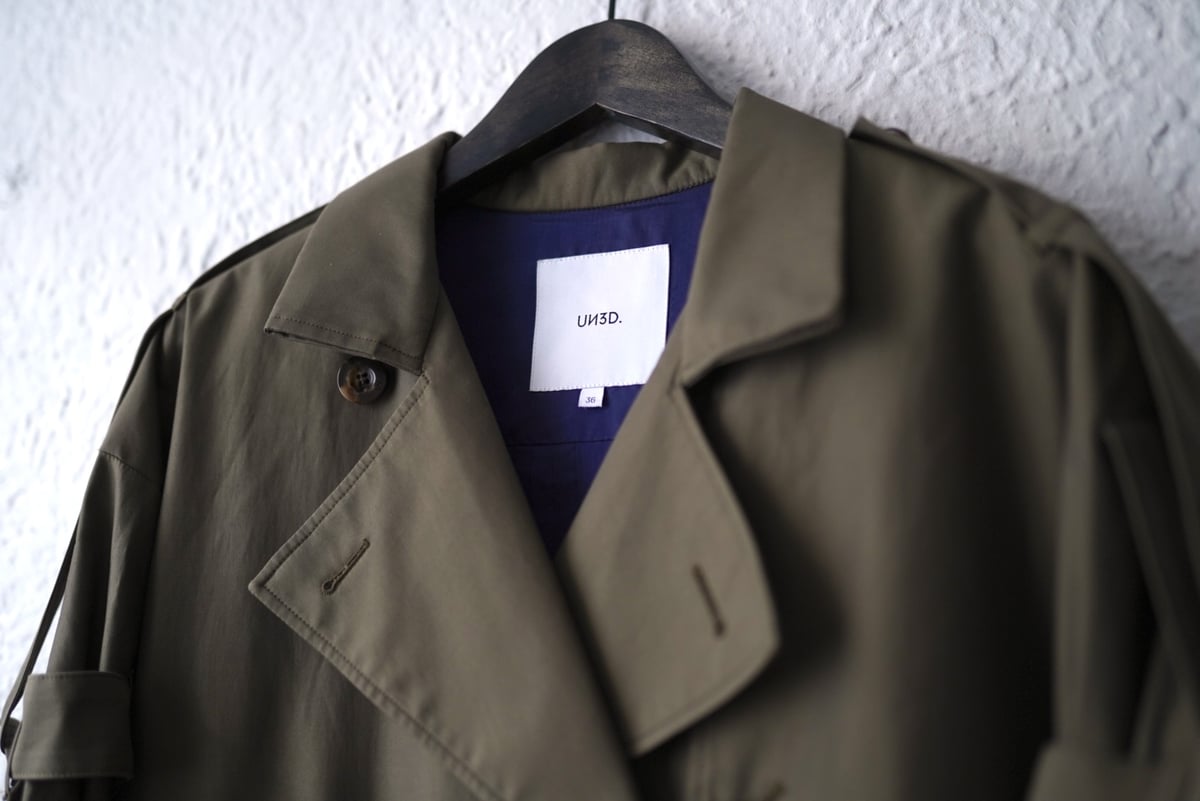 20AW ベルテッドショートトレンチコート / UN3D.(アンスリード) | D  