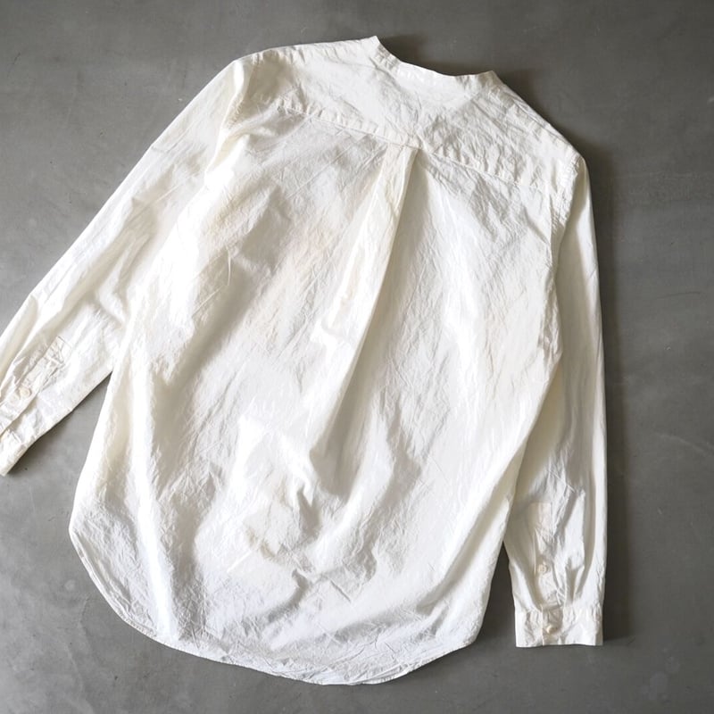 14SS ペーパーライクコットンバンドカラーシャツ / CASEY CASEY ...