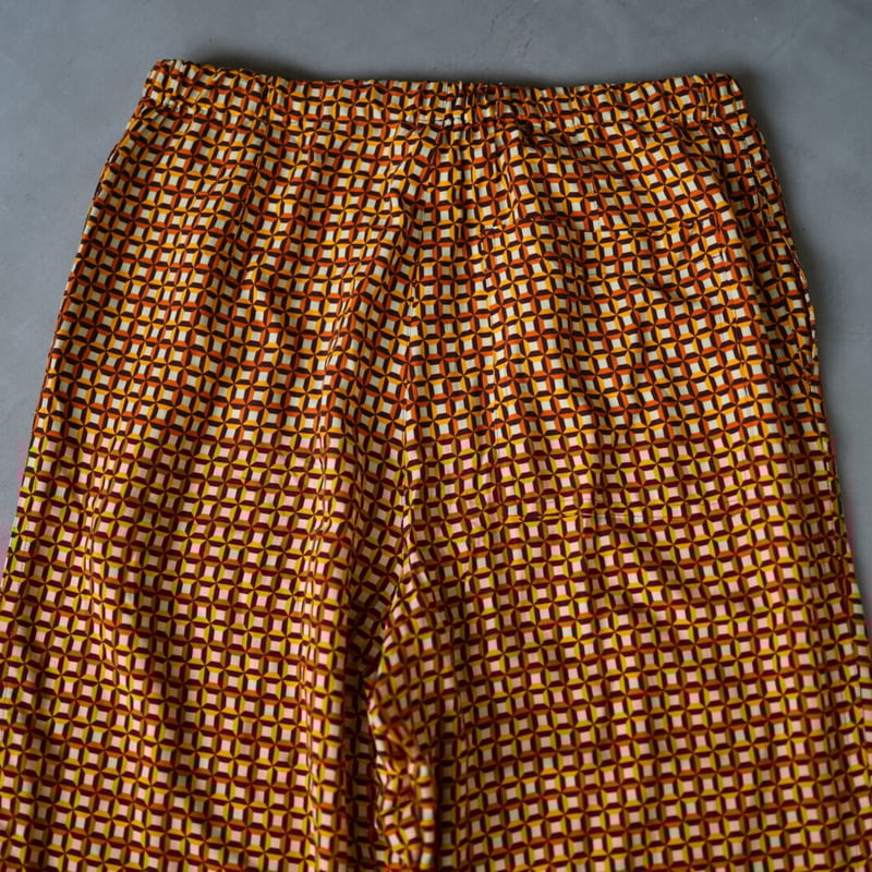 19SS パントンパターンレーヨンイージーパンツ / DRIES VAN 19SS パントンパターンレーヨンイージーパンツ / DRIES VAN