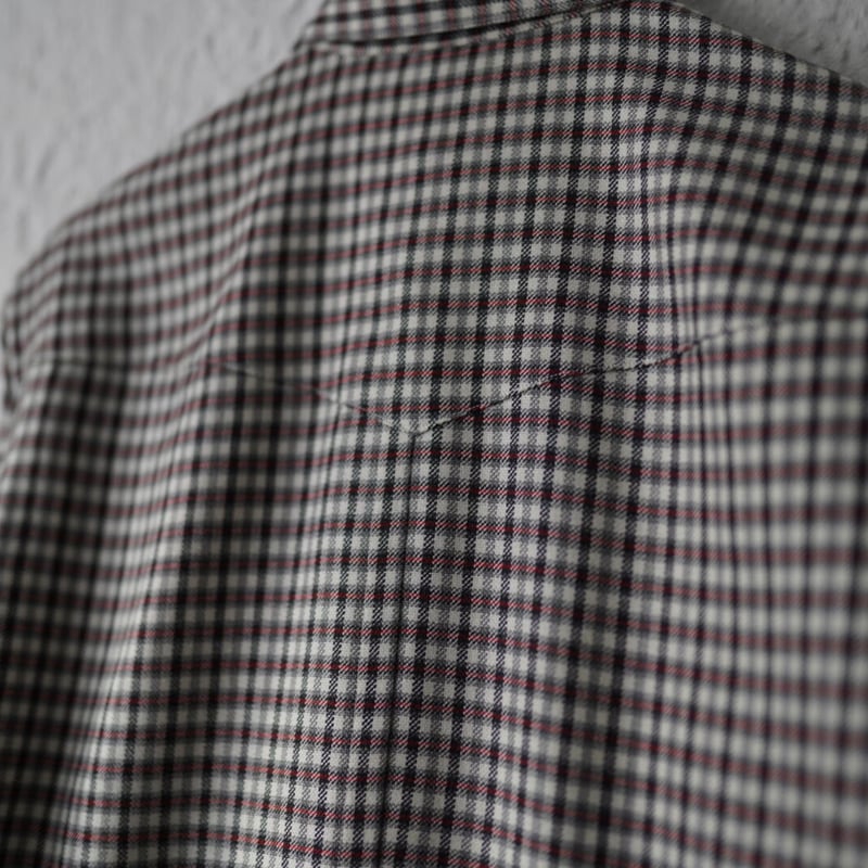 21AW 柿乃葉別注 Ex Broken Western Shirt ウールシルクウエスタンチ