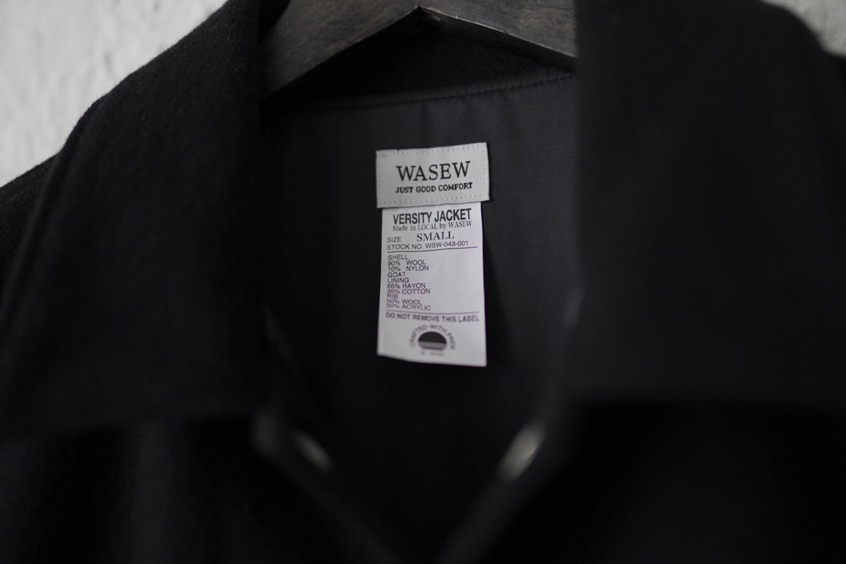 WASEW ワソウ XL VERSITY JACKET スタジャン レザー切替 WASEW ワソウ XL VERSITY JACKET スタジャン レザー切替