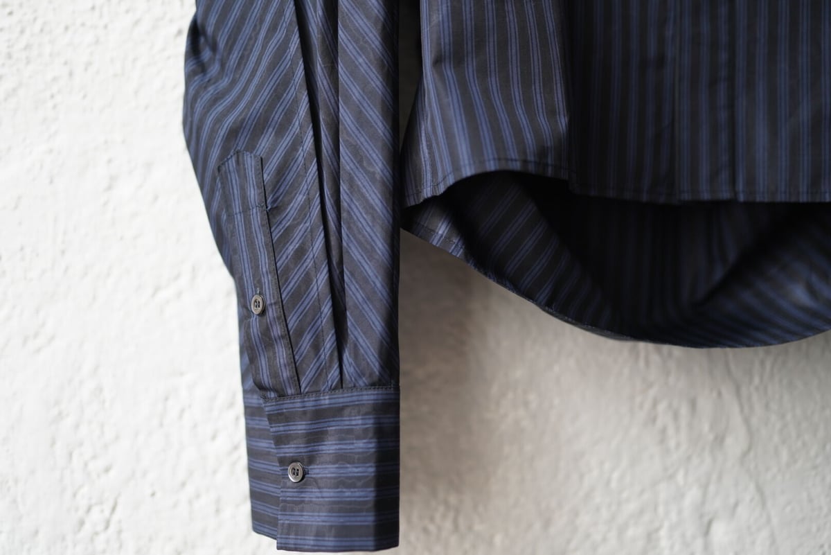 20AW ROUND BACK SHIRT ストライプシャツ / BOTTER(ボッター) | 