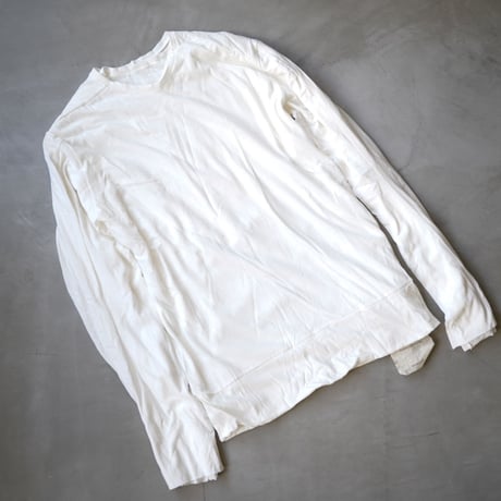13AW MIRROR T-SHIRTS L.S ダブルフェイスTシャツ ホワイト Size5 / taichi murakami(タイチムラカミ)