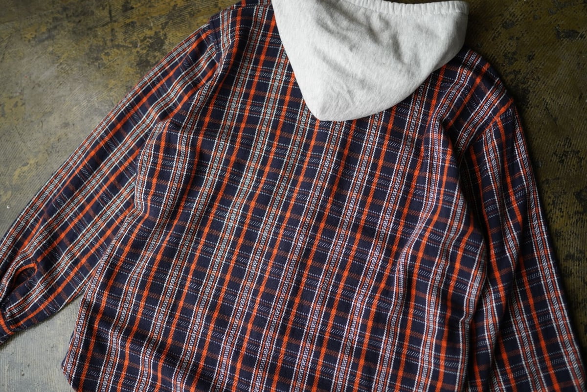 20AW hooded check shirt フランネルシャツパーカー 3 / UNUSED