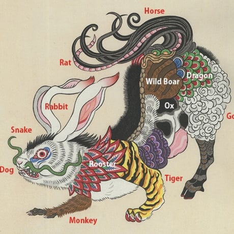 絵のみ: 寿という獣 「卯」(No framed: "The Beast Known as Kotobuki - Rabbit -")