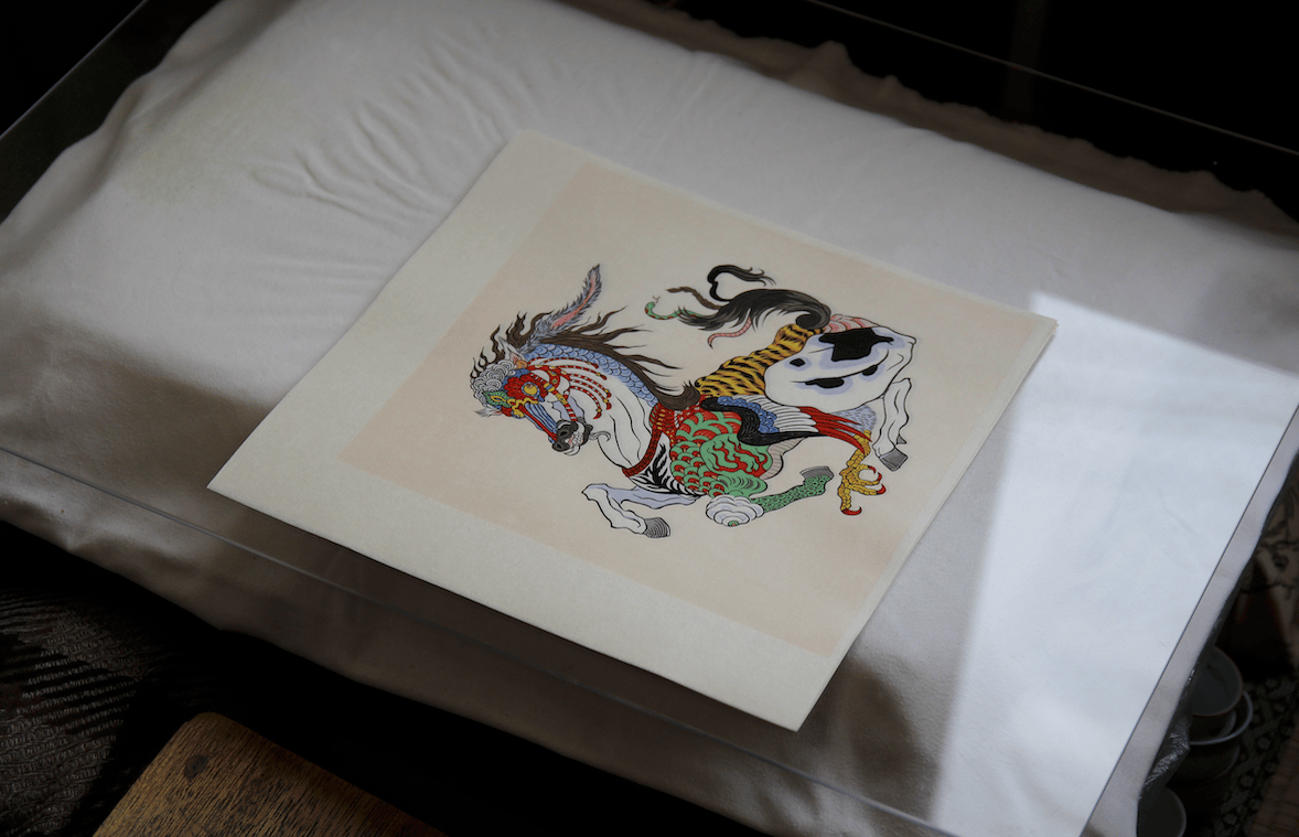 絵のみ：寿という獣 「午」(No framed：