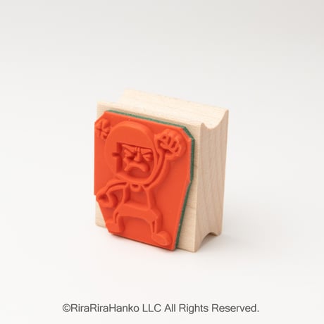【まもるくんのプンプン怒り】デザインはんこ26x30mm_R1040