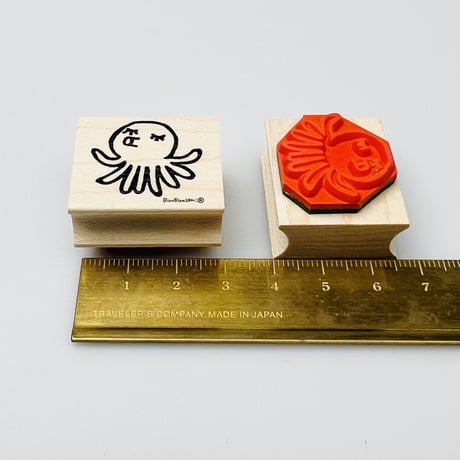 【タコくん】デザインはんこ26x30mm_R737