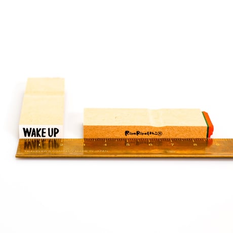 【WAKE UP(起床)】文字はんこ8x20mm_R787_o
