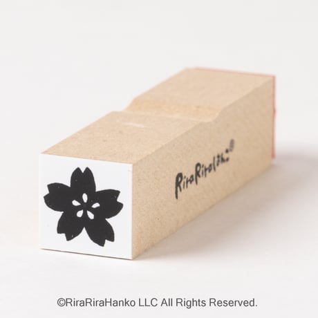 【桜の花15mm角】デザインはんこ15x15mm_R431