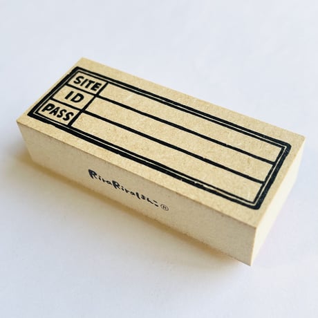 【いまだけ特別500円】 【パスワード管理枠】枠はんこ30x70mm_R529_o
