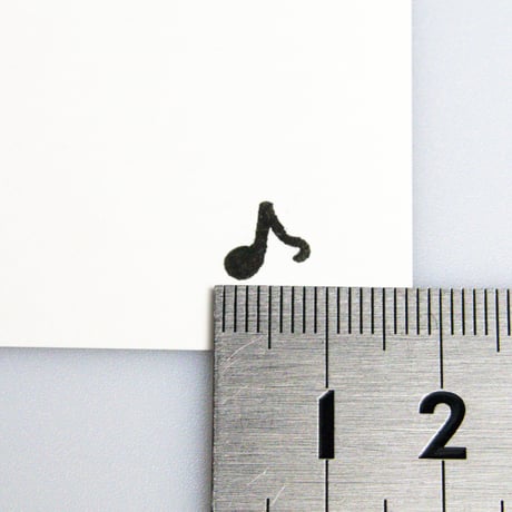 【音符10mm角】絵文字はんこ10x10mm_R906