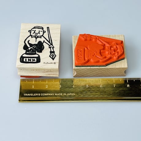 【岩井係長のインクカーリング】デザインはんこ30x40mm_R591