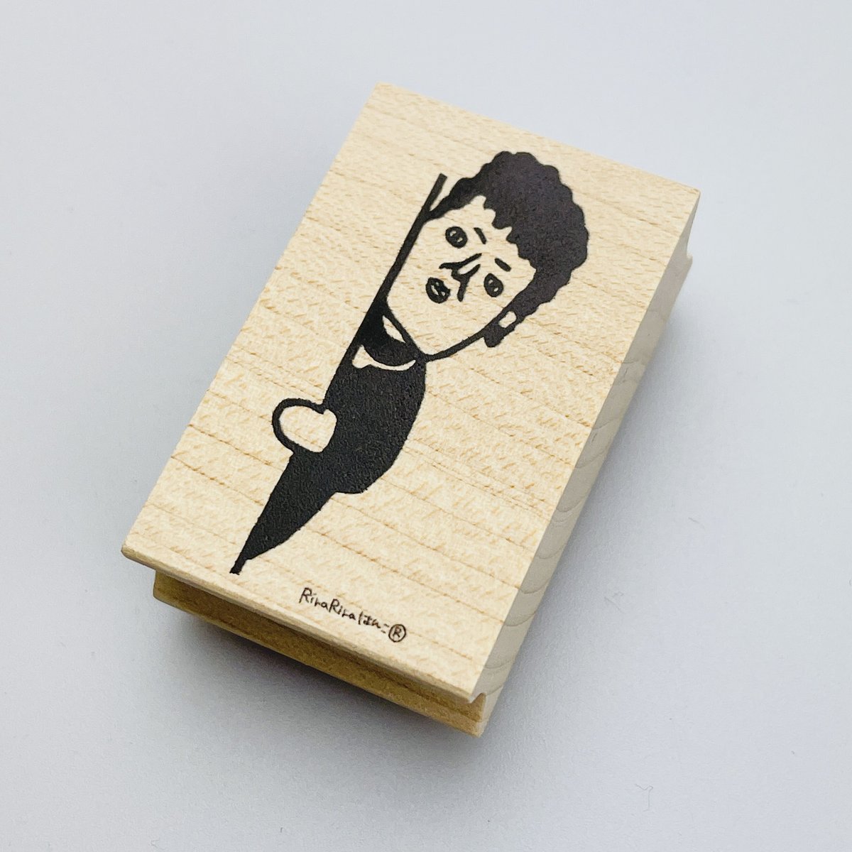 767】ラバースタンプ ひょっこりラベル