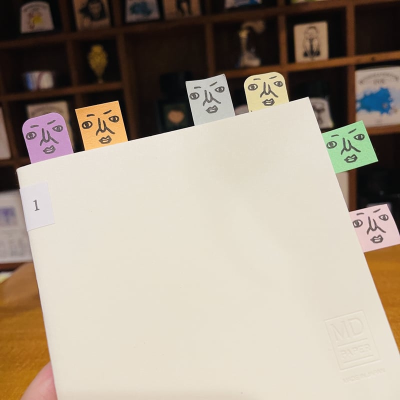 15㎜角】何でも関さん顔パーツだけ＊ラバースタンプ ＊R604