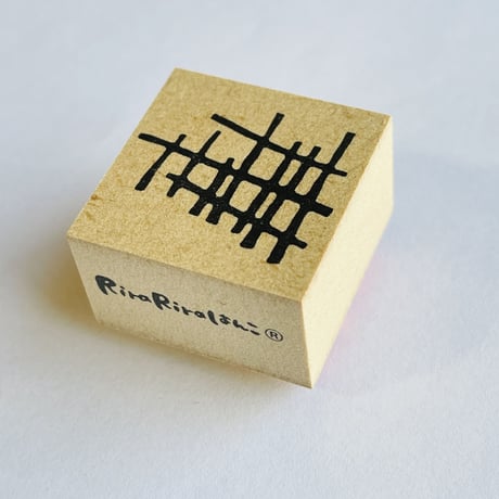 【あみあみ】模様はんこ30x30mm_R521_o