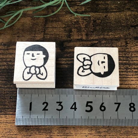 【まもるくんのキュンキュン】デザインはんこ26x30mm_R192