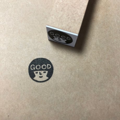 【おかっぱちゃんのGOOD15mm角】便利はんこ15x15mm_R004