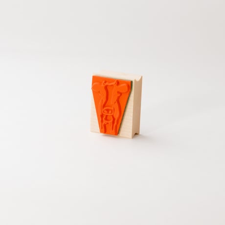 【牛のモンローちゃん】デザインはんこ30x40mm_R967
