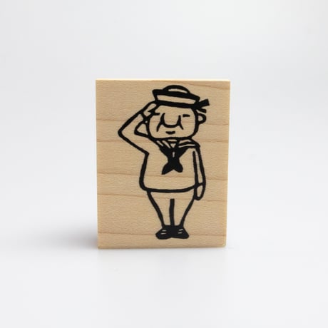 【岩井係長の水兵さん】デザインはんこ30x40mm_R925