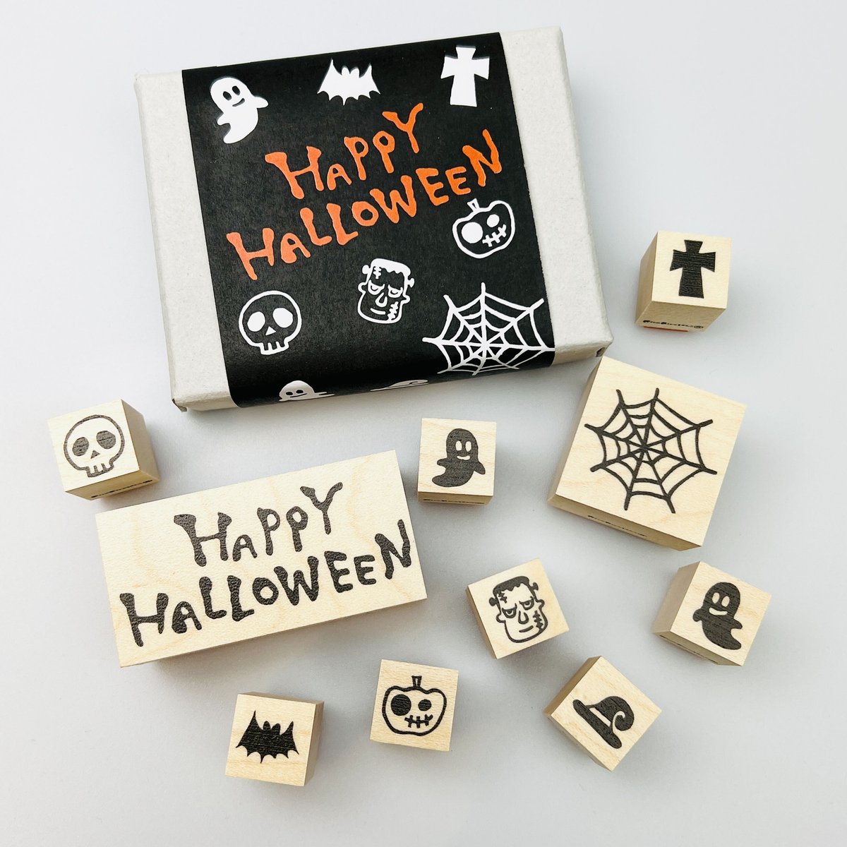 【19】ラバースタンプ  ハロウィーン   どんぐり頭 19】ラバースタンプ ハロウィーン どんぐり頭