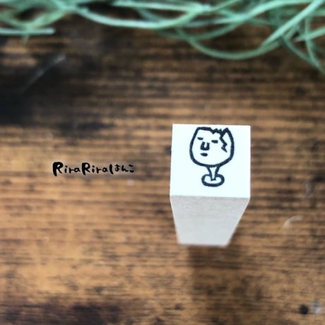【もえないゴミ10mm角】絵文字はんこ10x10mm_R315