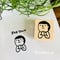 【まもるくんのキュンキュン】デザインはんこ26x30mm_R192