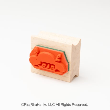【まもるくんの恥ずかし】デザインはんこ26x30mm_R1042