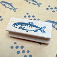 7月1日販売開始＊【イワシ】デザインはんこ15x40mm_R1332