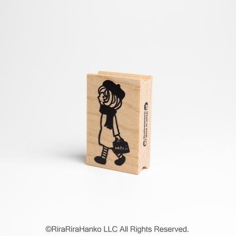 【マロンちゃんのパリジェンヌマロン】デザインはんこ30x48mm_R1114